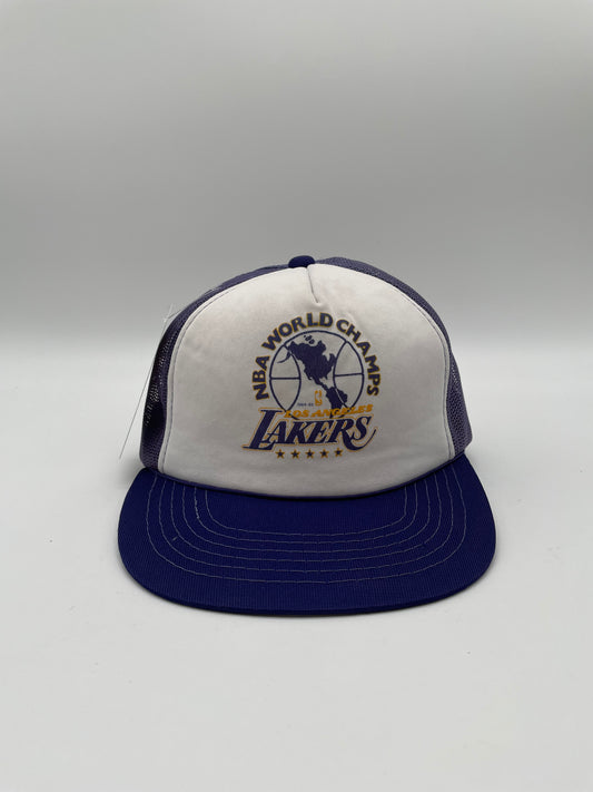 Vintage Lakers World Champs Hat