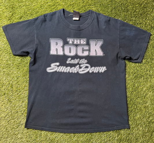 Vintage WWF The Rock Detroit T Shirt