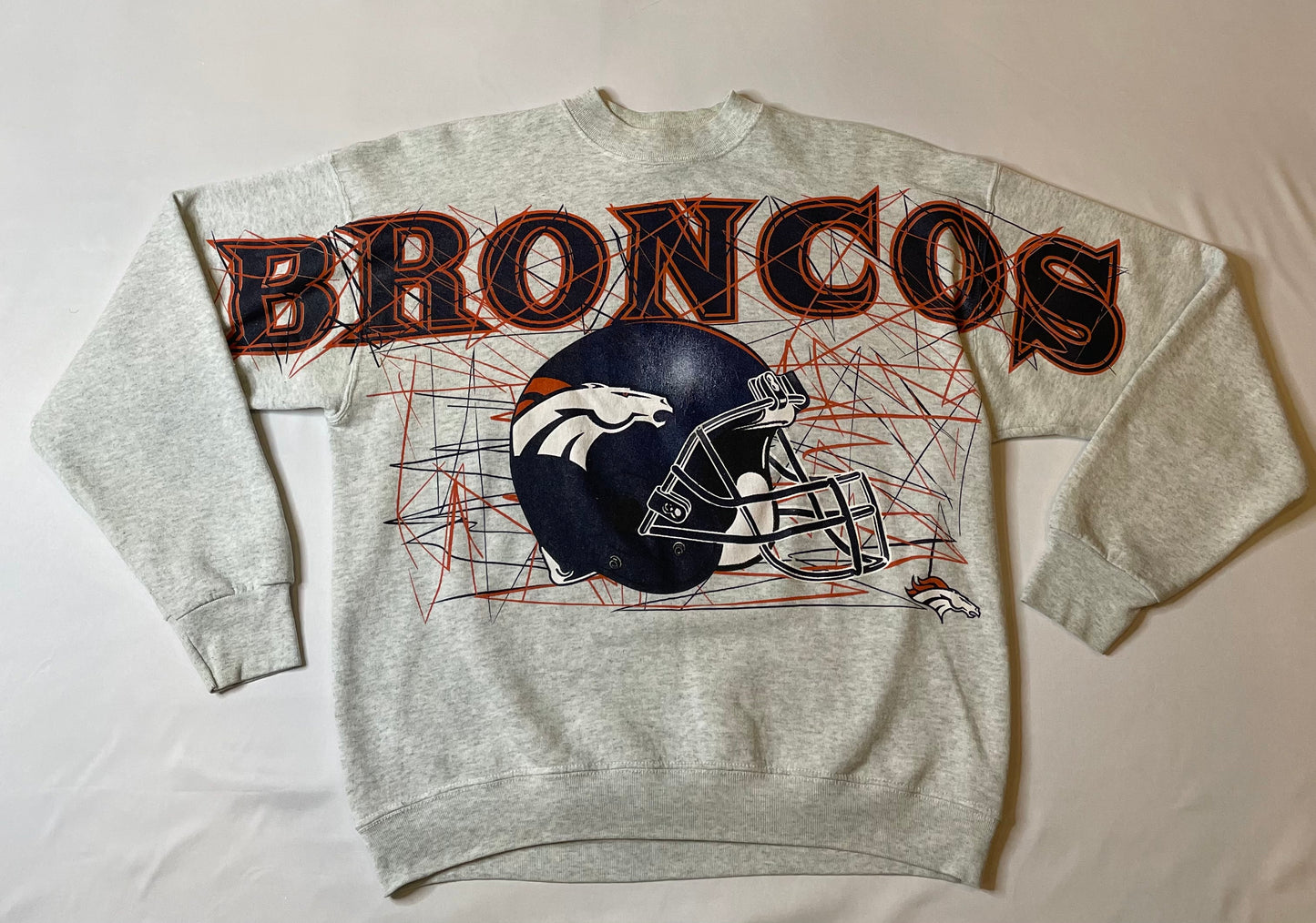 Vintage Denver Broncos Spellout Crewneck