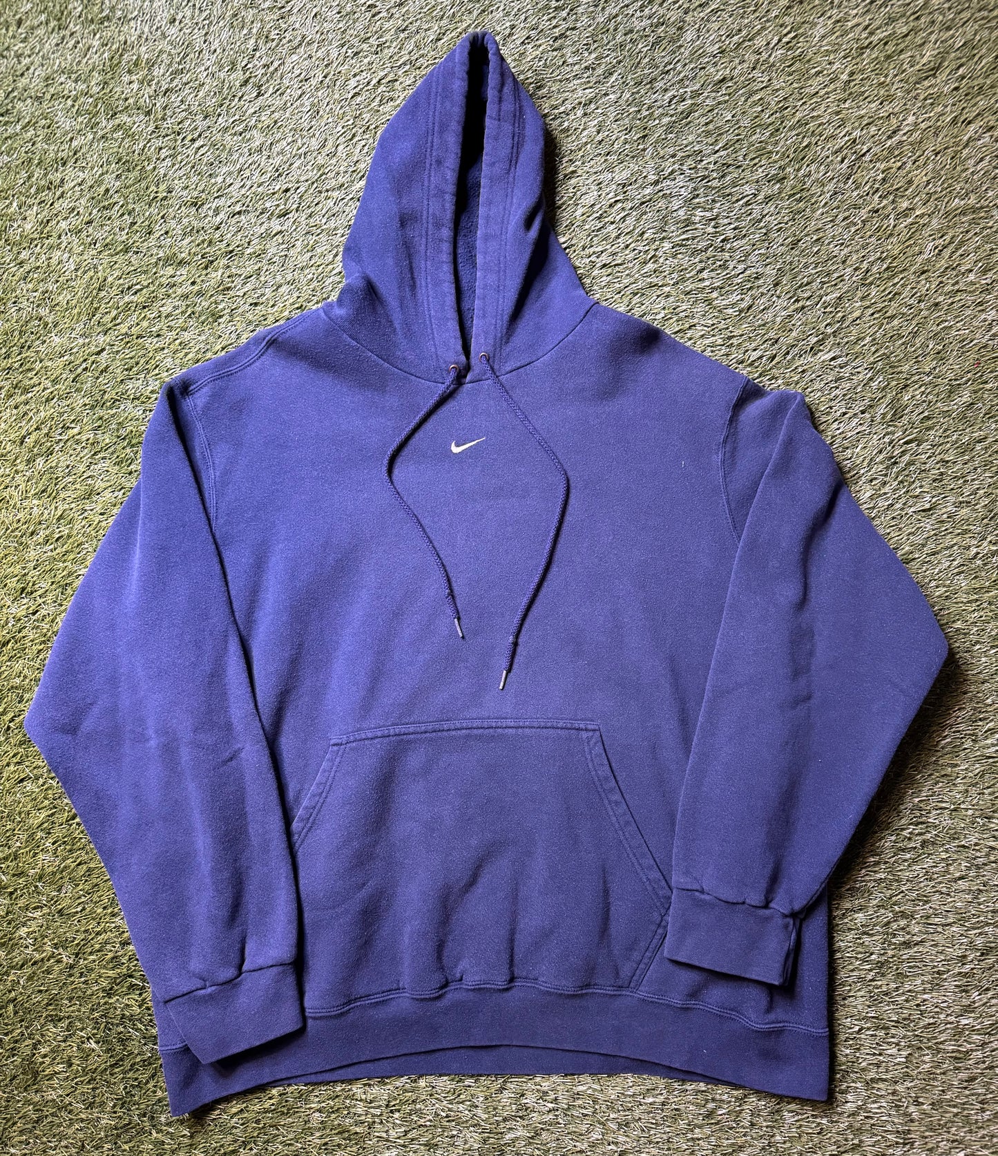 Vintage Nike Center Swoosh Navy Hoodie