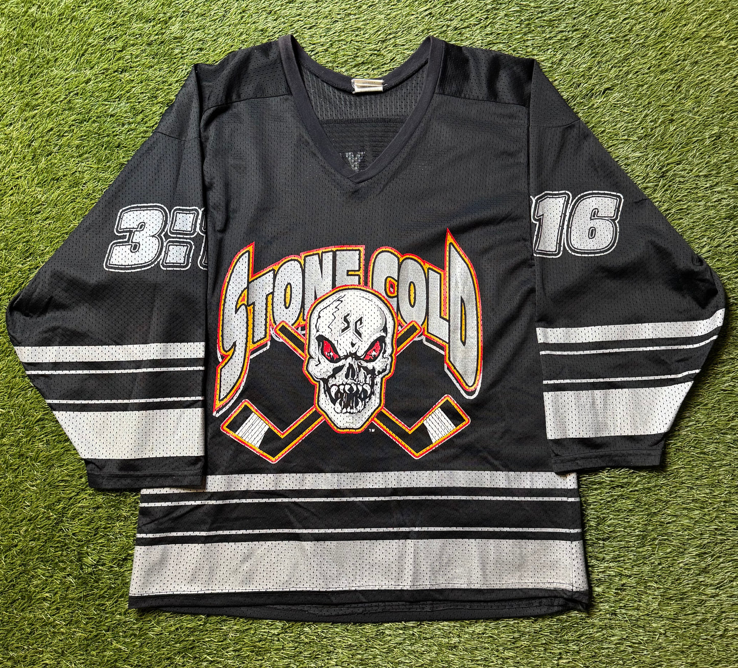 Vintage 90's Stone Cold WWF Hockey Jersey