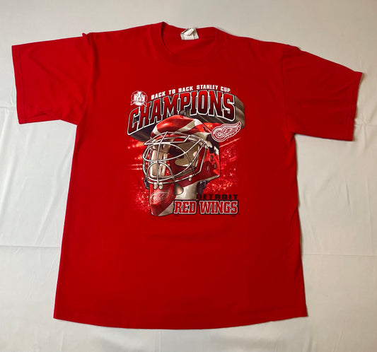 Vintage 1998 Detroit Red Wings back to back Champs T Shirt