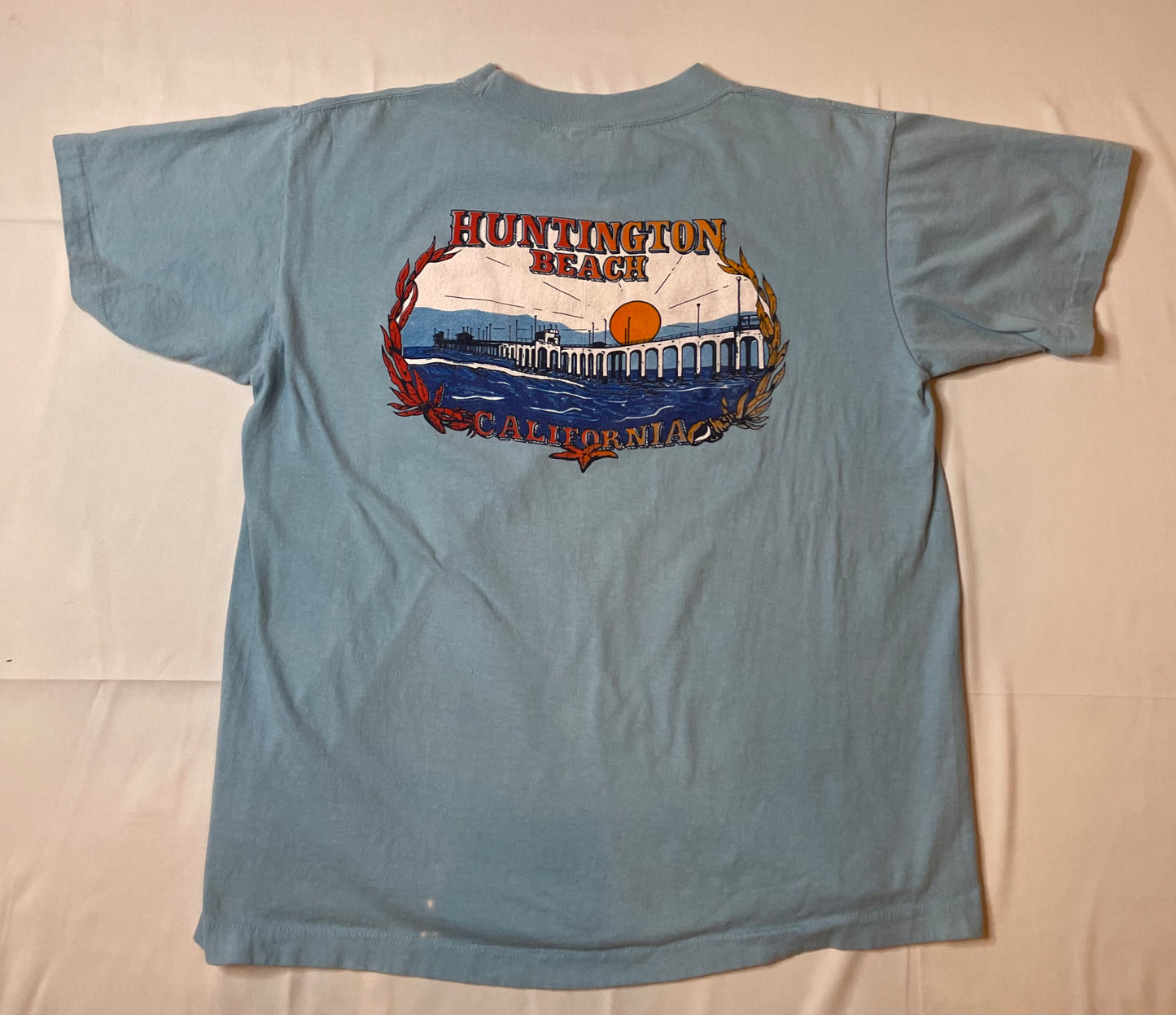 Vintage Huntington Beach California Blue T Shirt