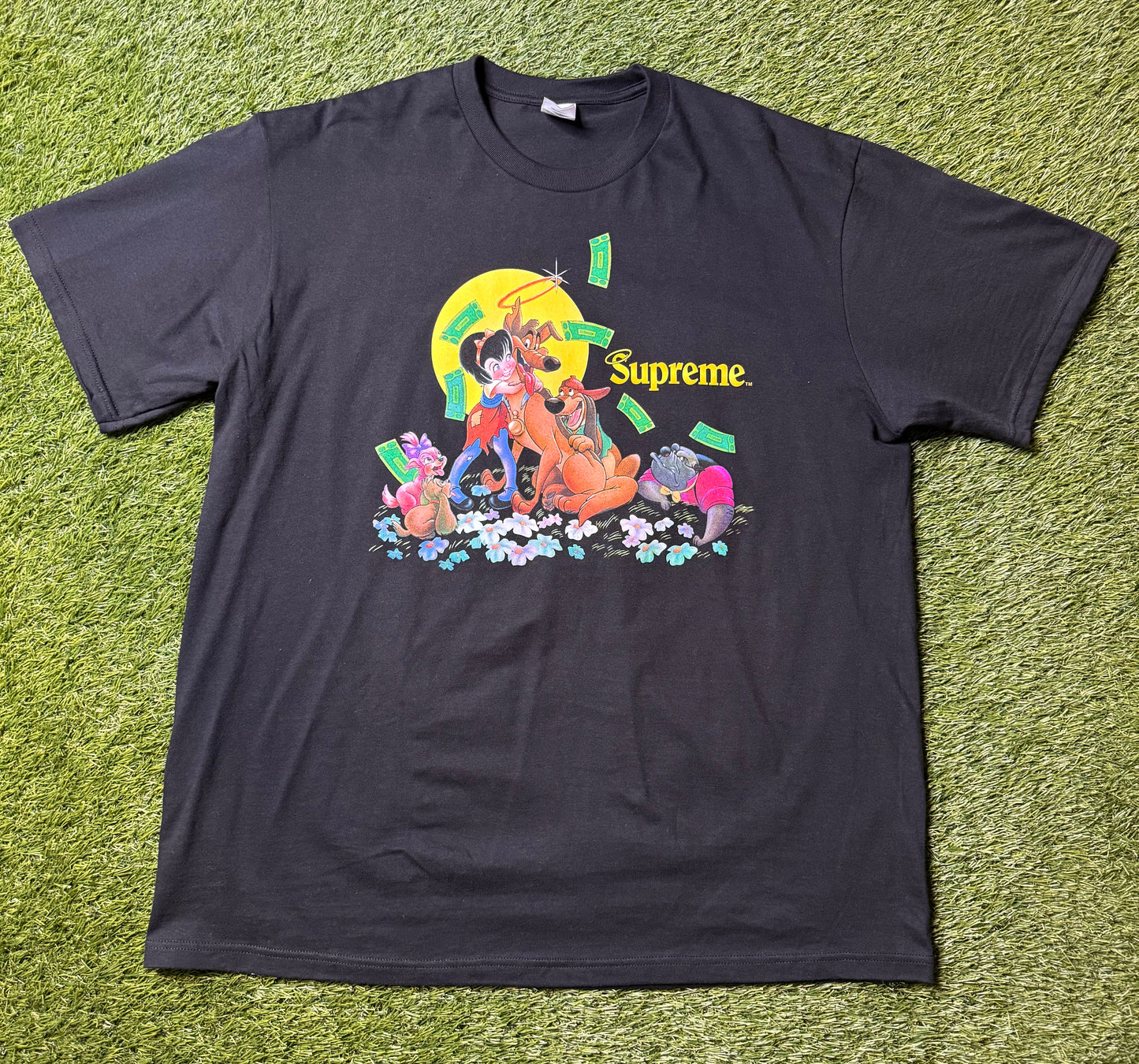 Supreme All Dogs Go To Heaven Tee Black