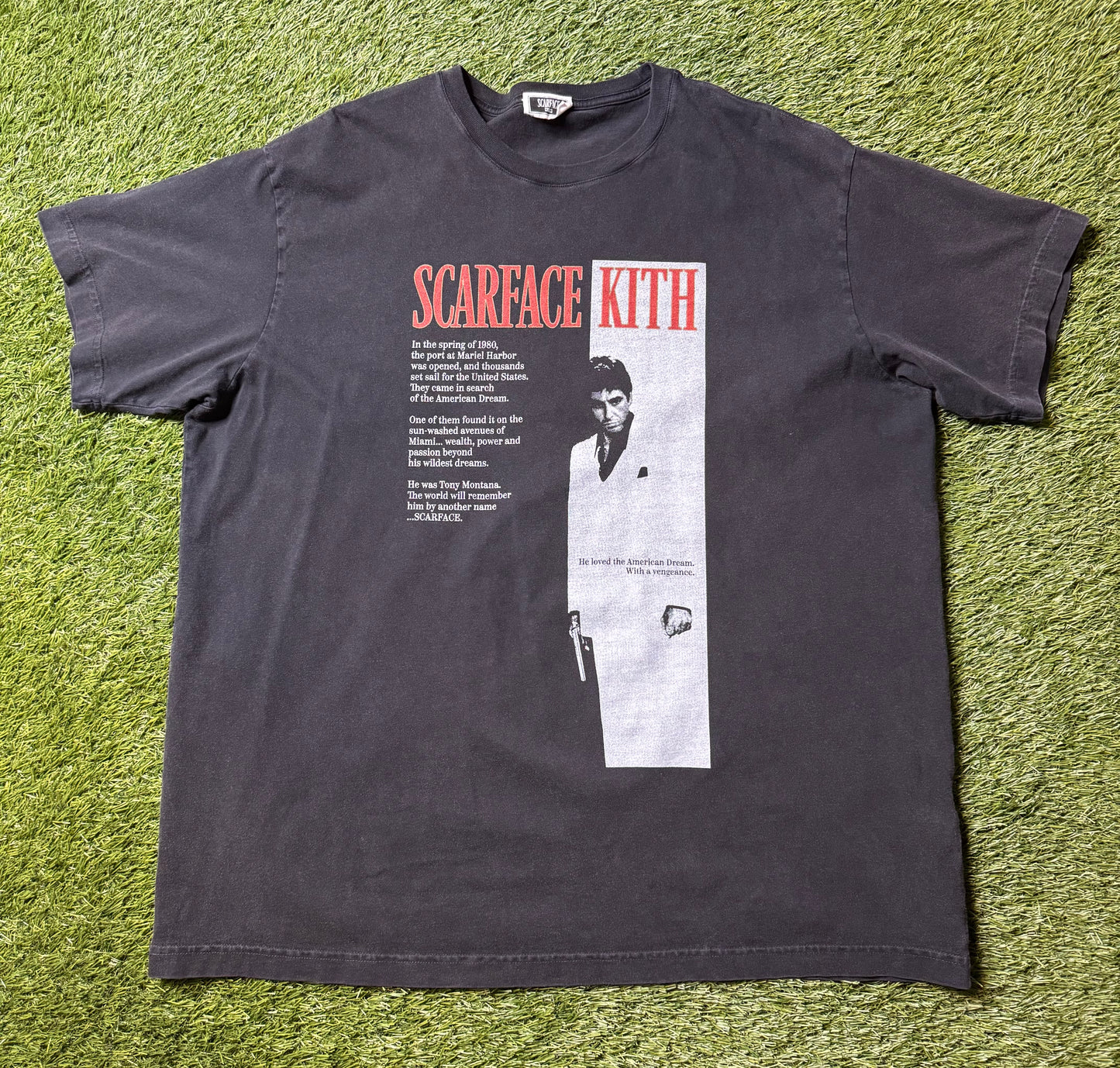 Kith x Scarface Film Poster Vintage Tee Black