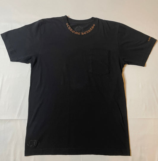 Chrome Hearts Spellout Collar T Shirt