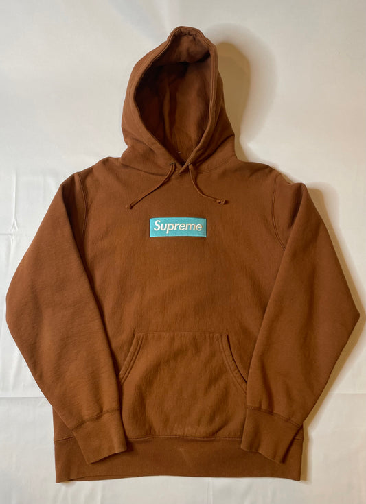 Supreme Box Logo Hooded Sweatshirt (FW17) Rust