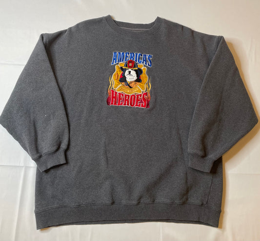 Vintage 90's Big Dogs Americas Hero Crewneck