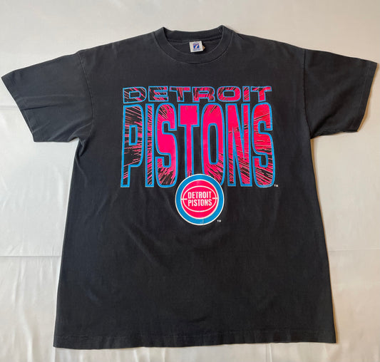 Vintage Detroit Pistons Logo 7 T Shirt
