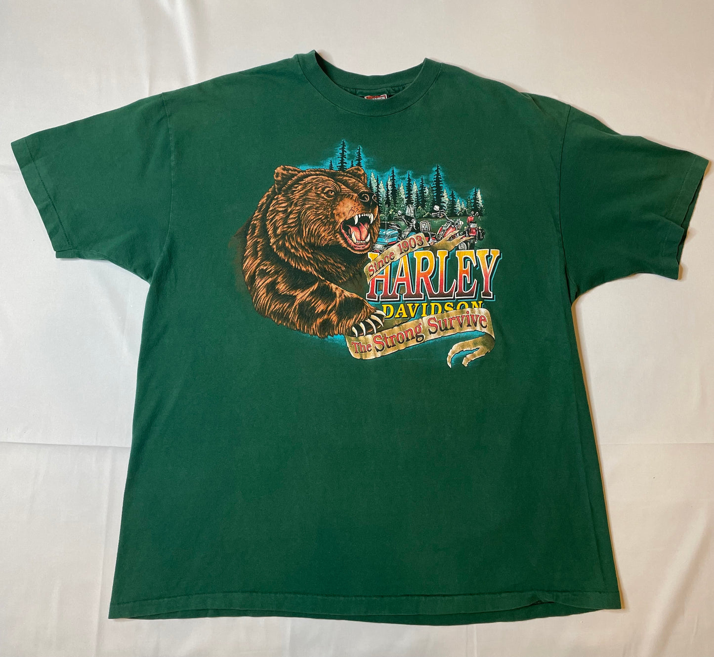 Vintage 90's Harley Davidson Bear T Shirt