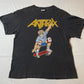 Vintage 90's Anthrax Bones Skateboards T Shirt