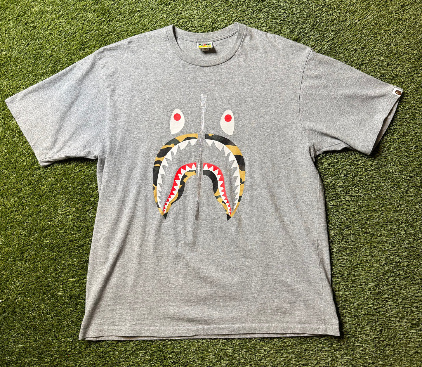 Bape Shark T Shirt Grey