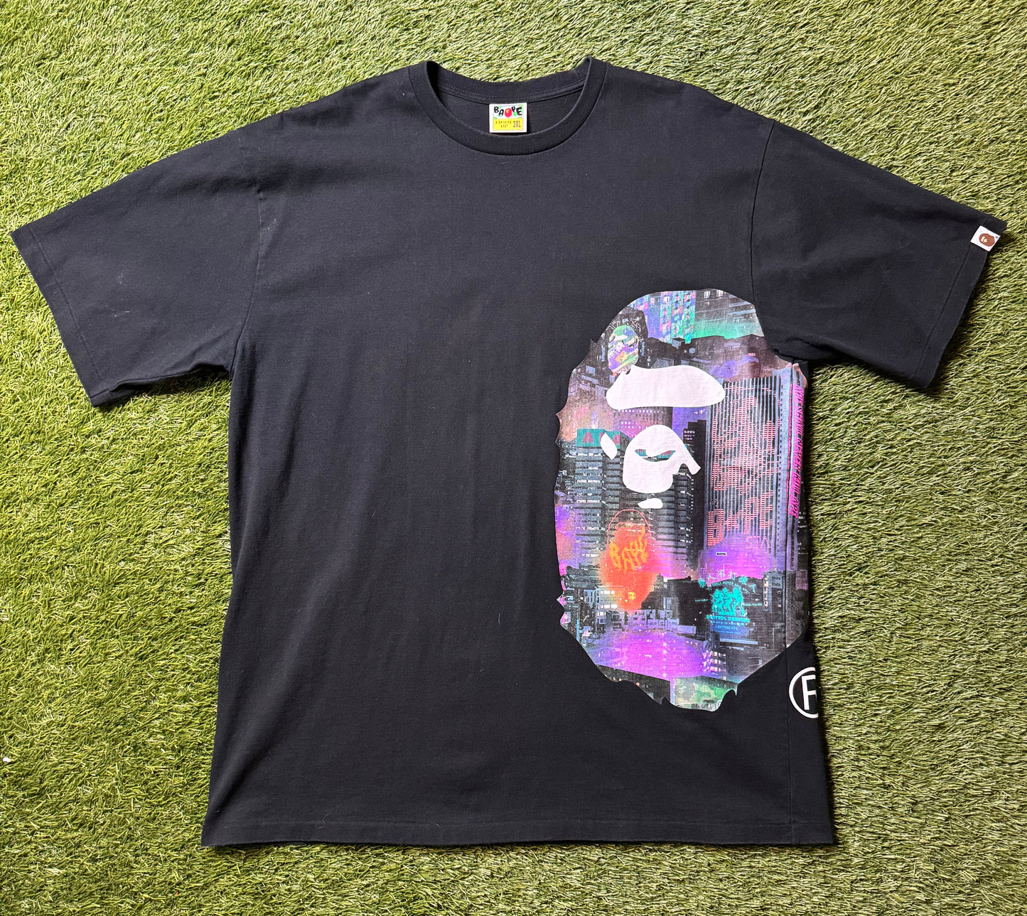 Bape Neon Tokyo Side Head T Shirt