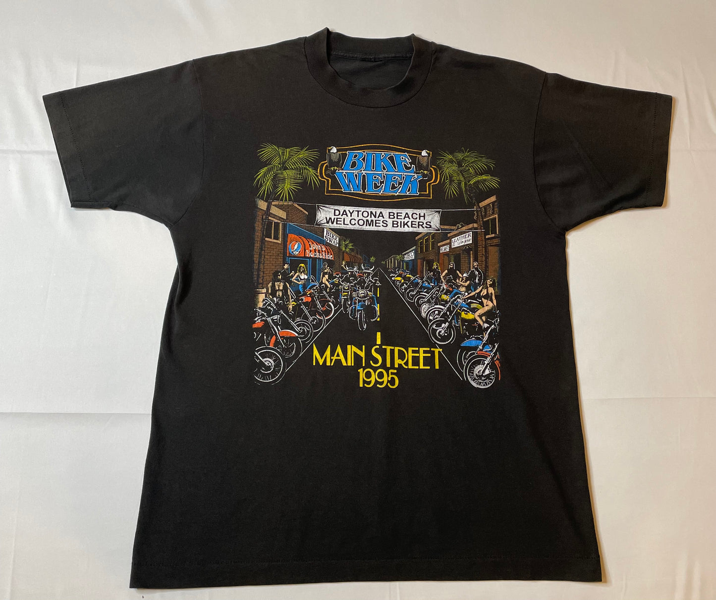 Vintage 1995 Bike Week T Shirt