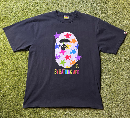 Bape Sta Pattern Ape Head T Shirt
