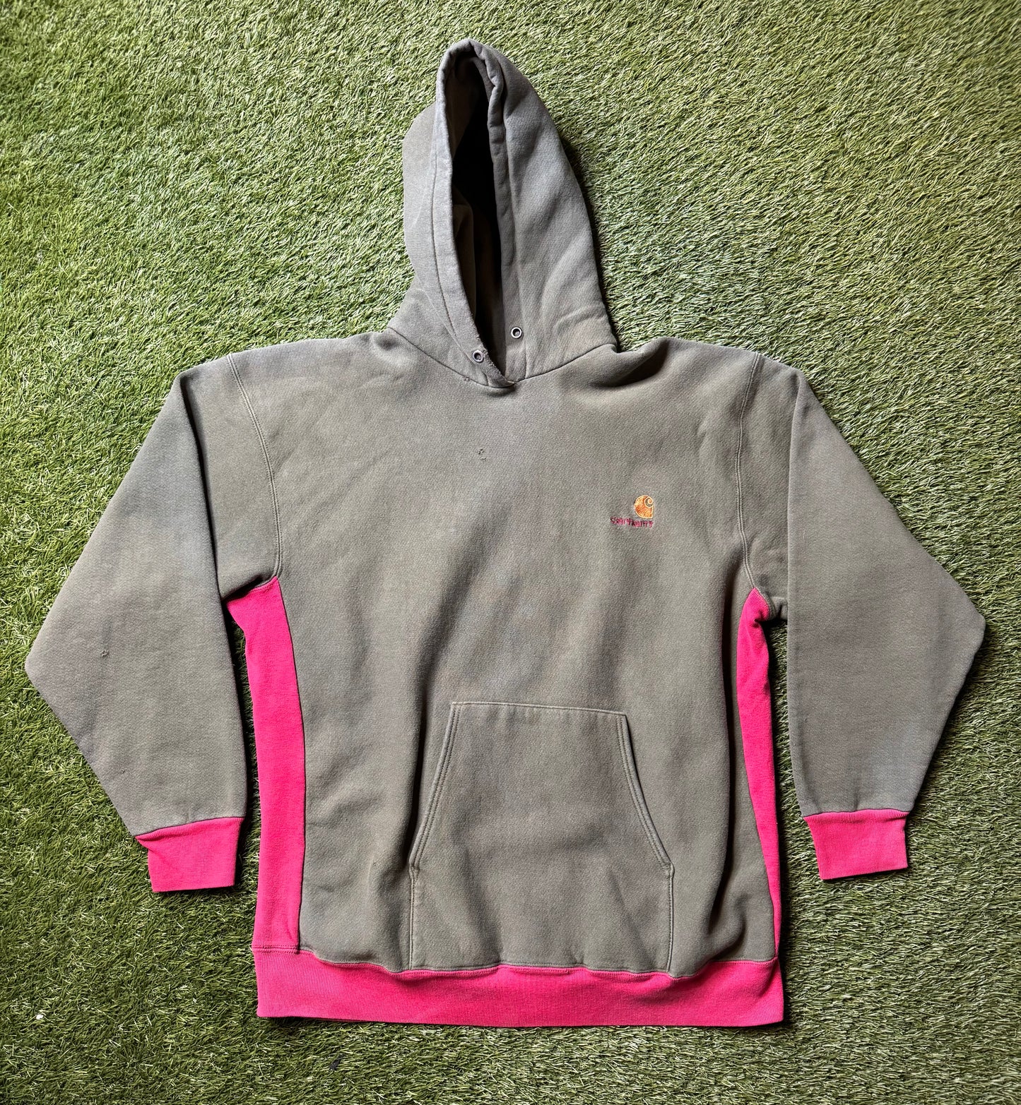 Vintage 90's Carhartt Olive Red Hoodie