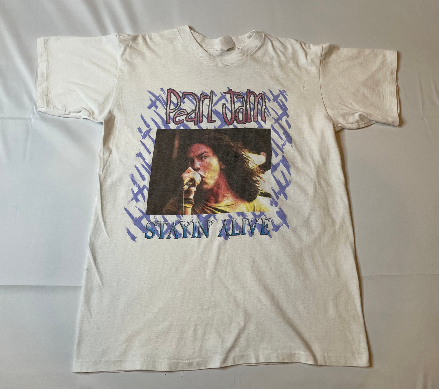 Vintage Pearl Jam Staying Alive T Shirt