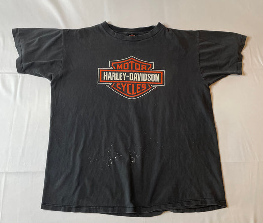 Vintage 1999 Harley Davidson Crest Logo T Shirt