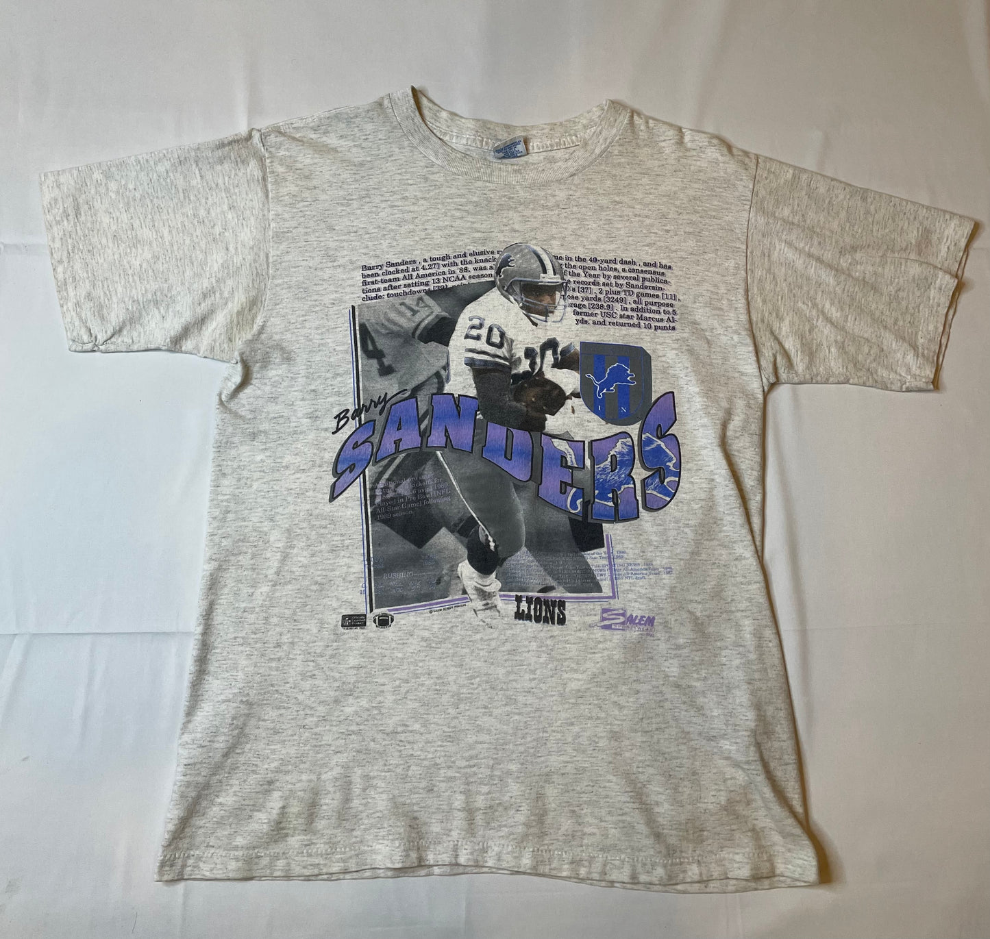 Vintage Detroit Lions Barry Sanders T Shirt