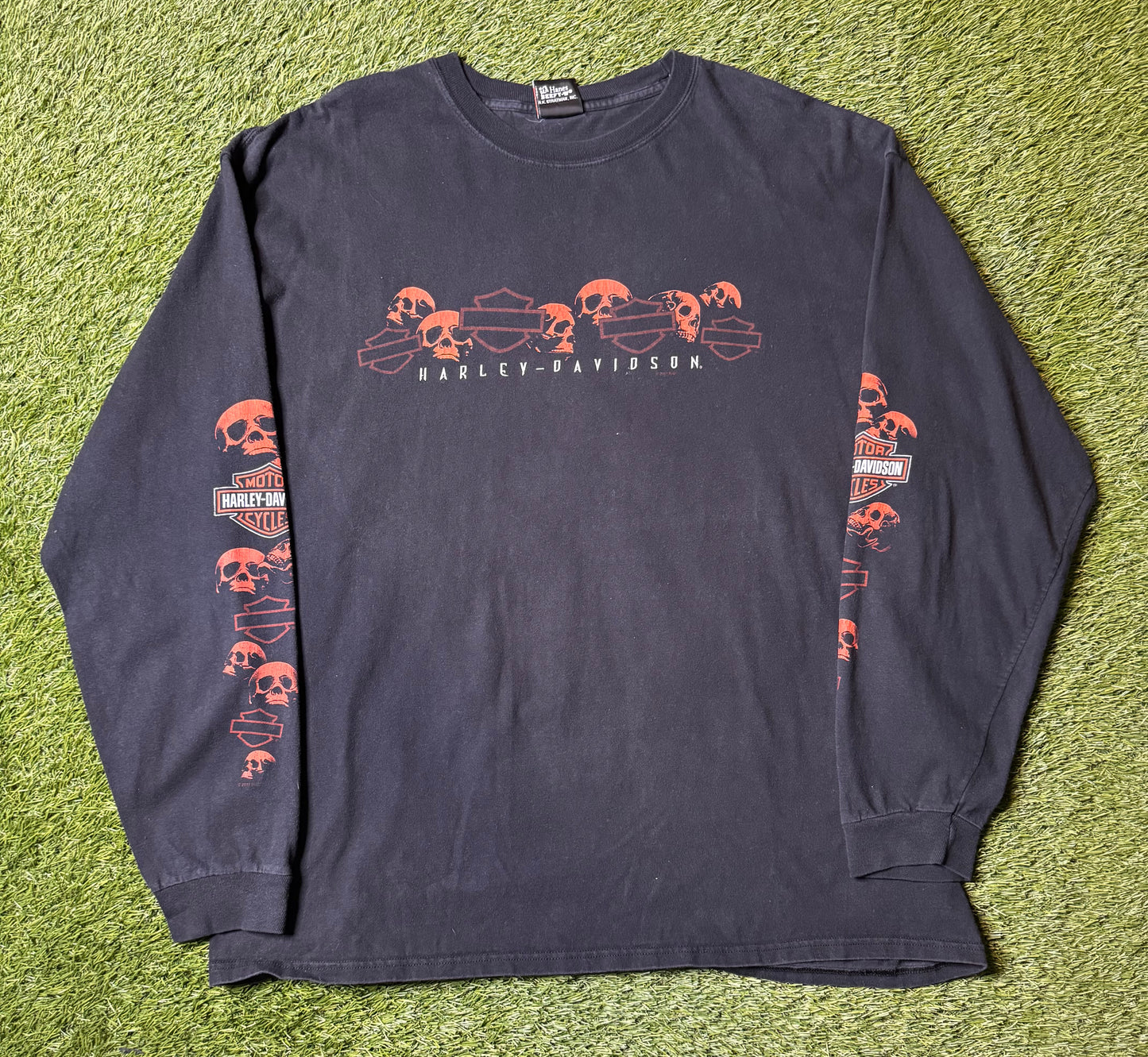 Vintage 2011 Harley Davidson Skull L/S