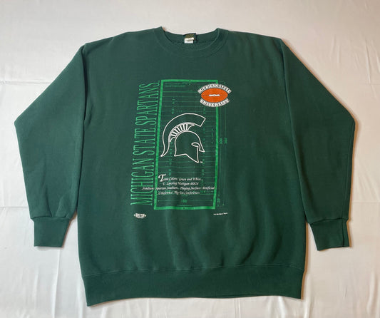Vintage 90'S Michigan State Crewneck
