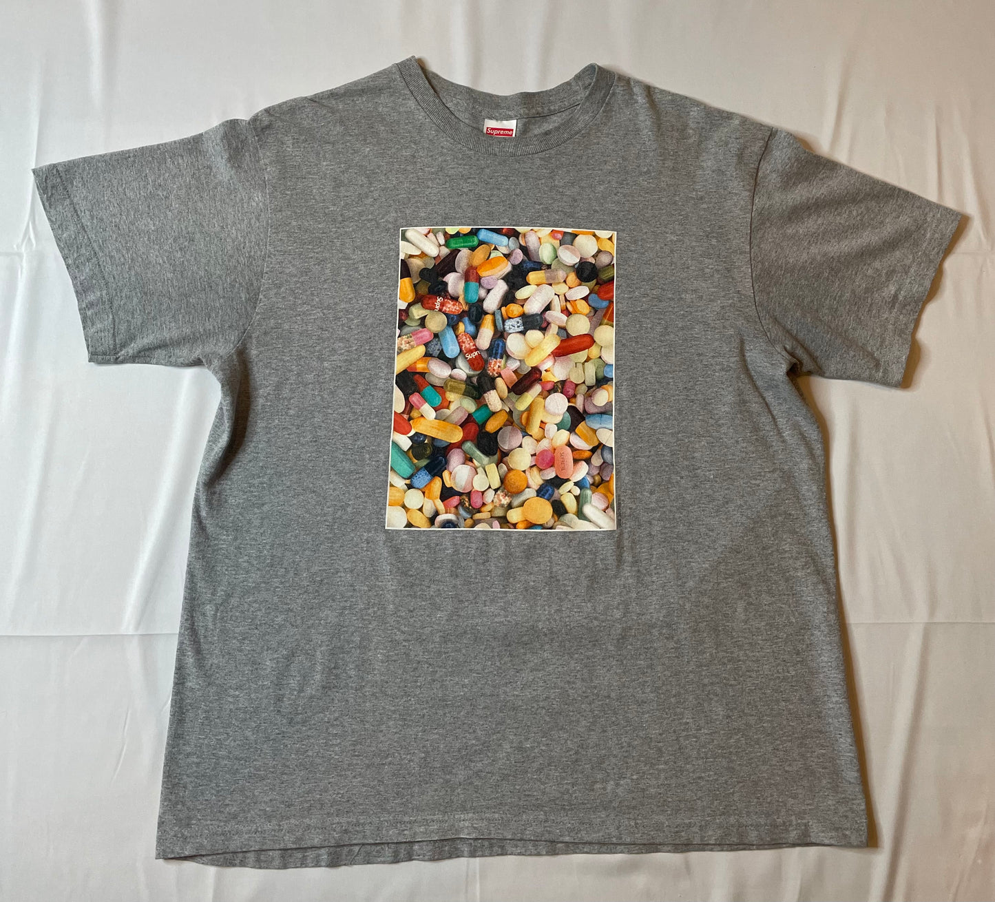 Supreme Pills Tee Heather Grey