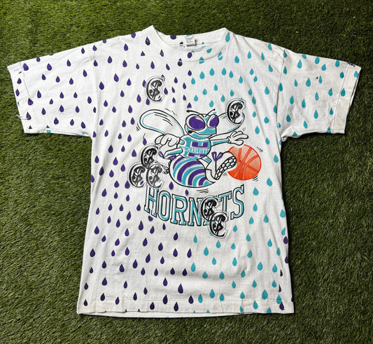 Chris Smokes Vintage Charlotte Hornets AOP T Shirt