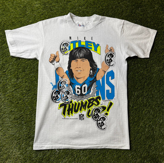 Chris Smokes Vintage Detroit Lions Mike Utley T Shirt