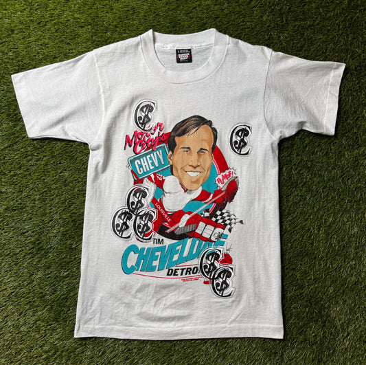 Chris Smokes Vintage Detroit Red Wings Tim Cheveldae T Shirt