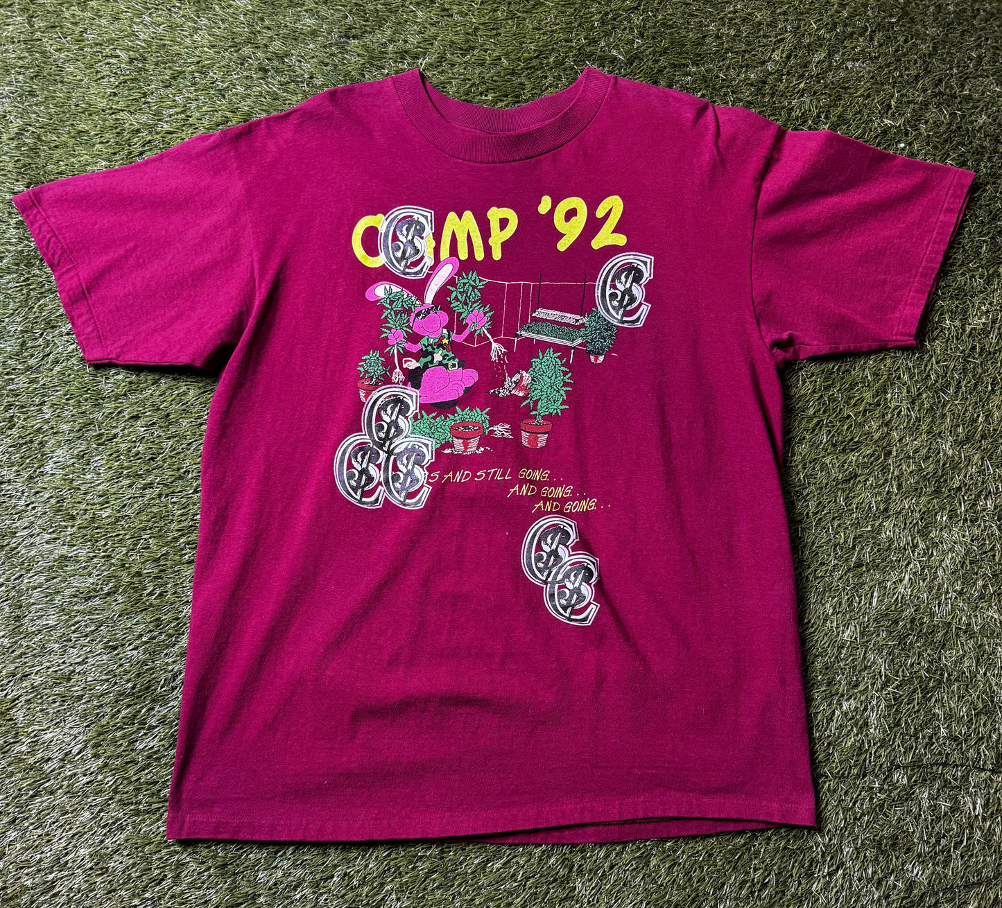 Chris Smokes Vintage Camp 92 Pot Leaf T Shirt