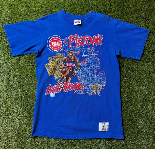 Vintage 90's Isiah Thomas Detroit Pistons T Shirt