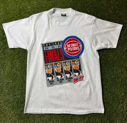 Vintage 1990 Detroit Pistons NBA Finals T Shirt