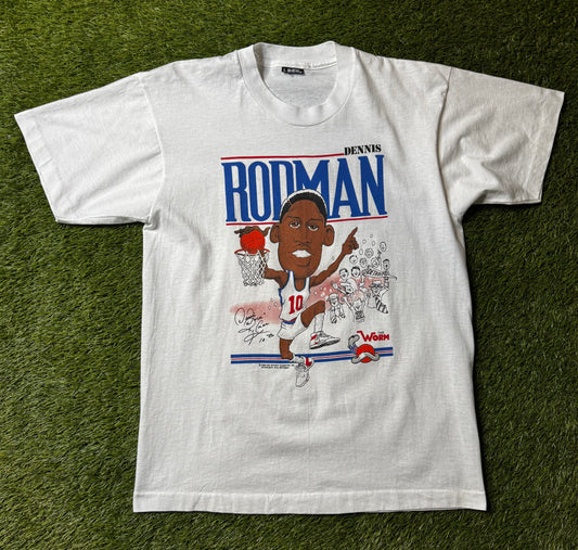 Vintage 1989 Dennis Rodman Detroit Pistons T Shirt