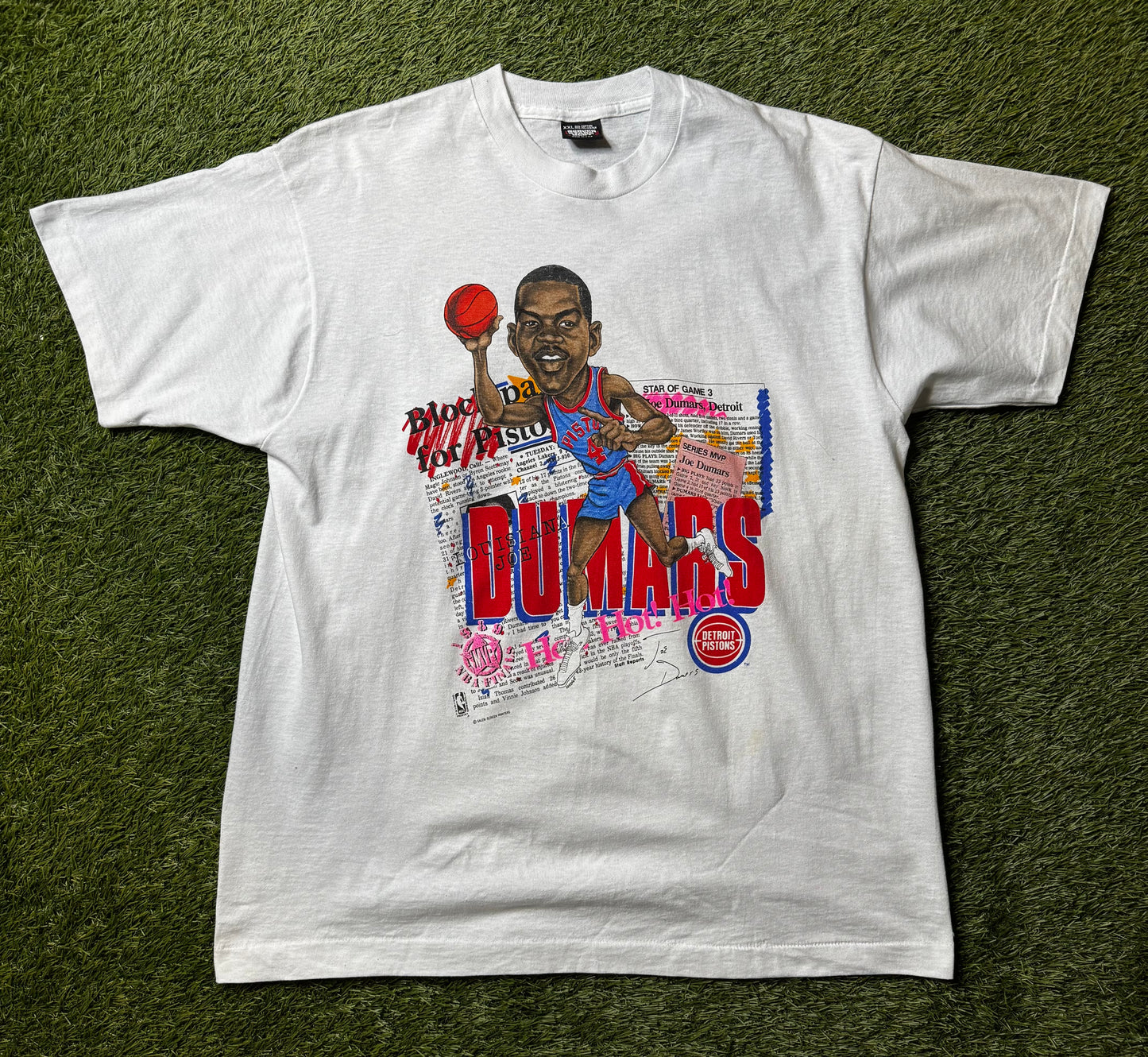 Vintage Detroit Pistons Joe Dumars MVP T Shirt
