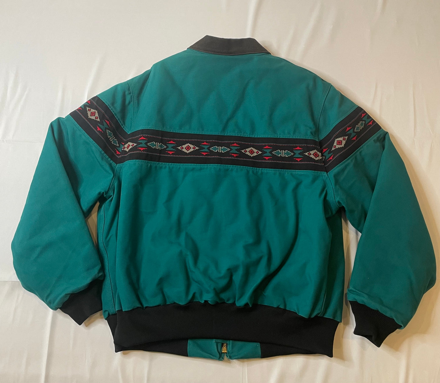 Vintage 90's Carhartt Aztec Jacket Teal