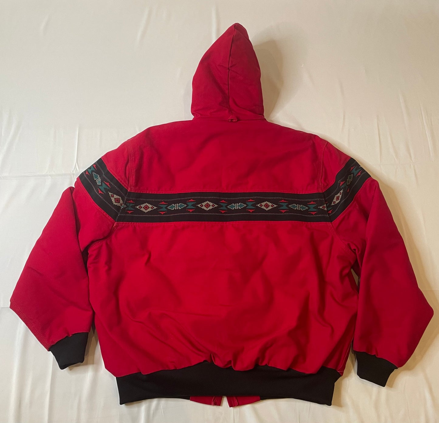 Vintage 90's NWT Carhartt Aztec Hooded Jacket