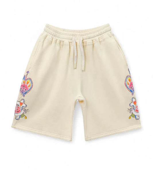 We are Righteous Risen King Shorts Cream