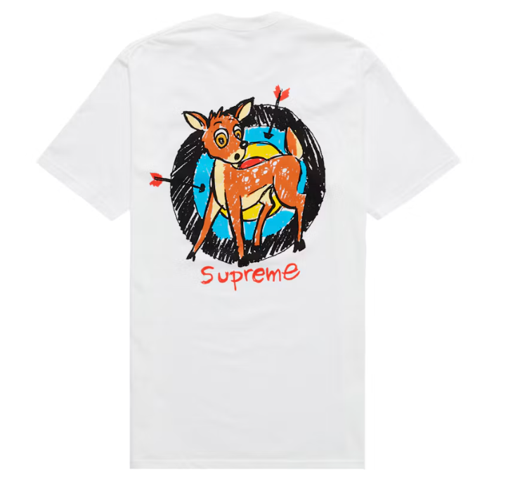 Supreme Deer White T Shirt