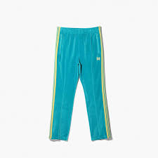 Needles Velour Track Pants Turqoise