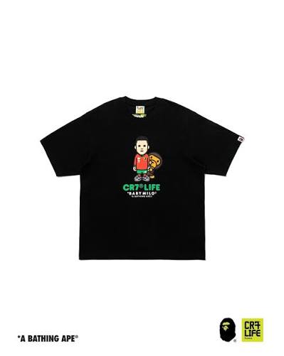 BAPE x CR7Life Ronaldo Baby Milo Tee Black
