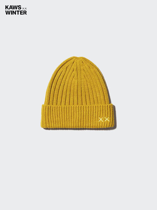 Kaws Heattech Beanie Mustard