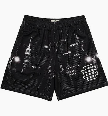 Eric Emanuel Black Skyline Shorts